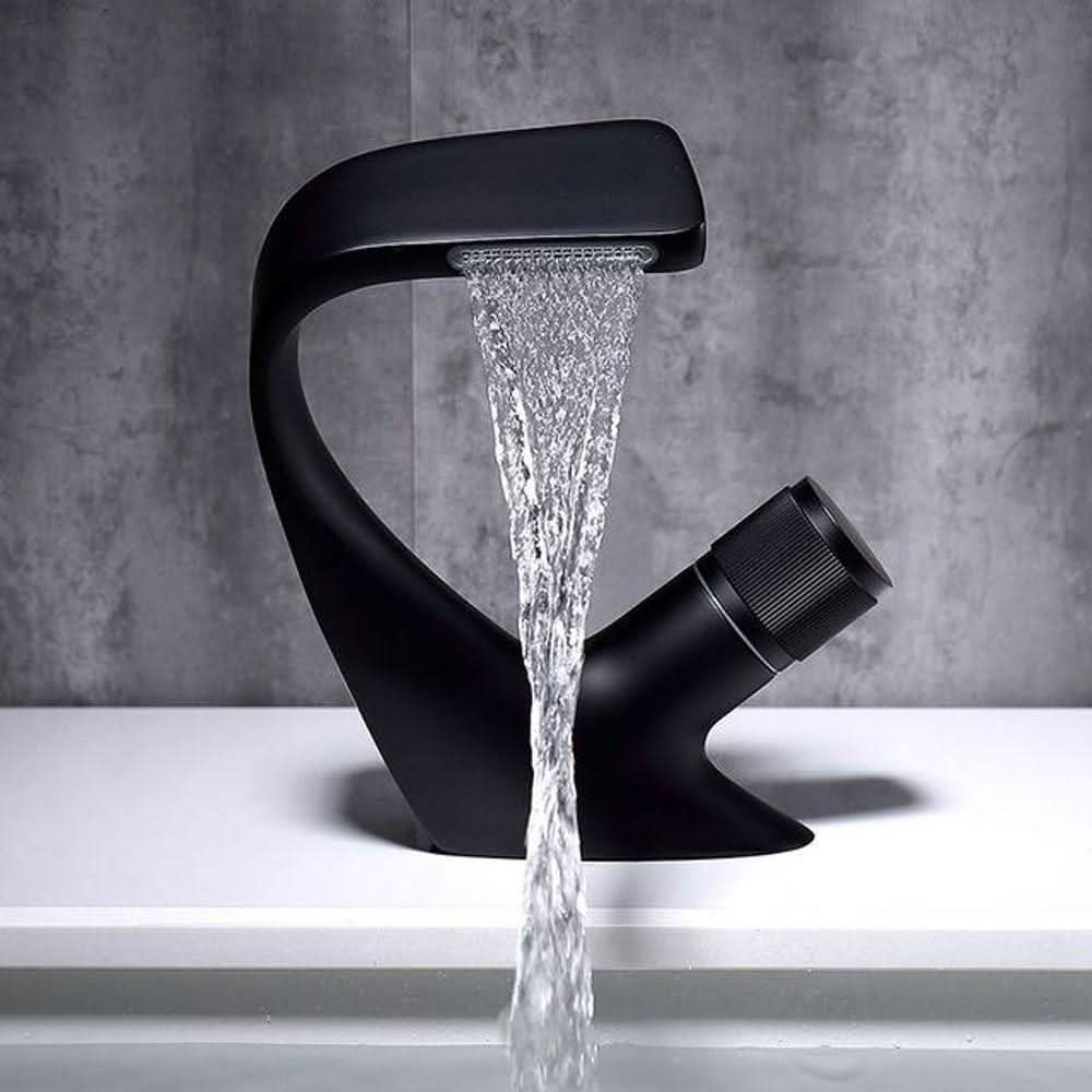 AQUACASCADE – Luxury Waterfall Basin Mixer for Modern Bathrooms