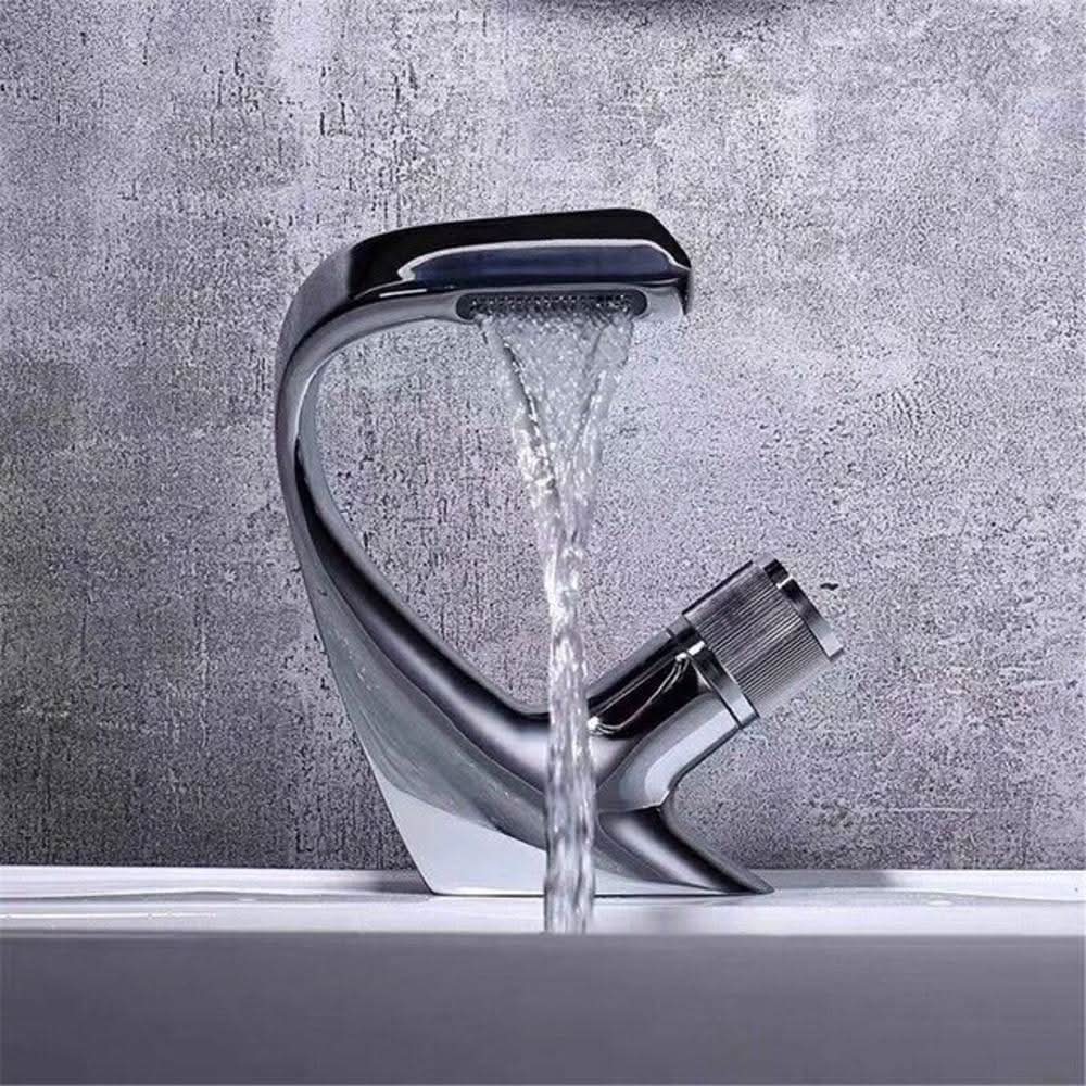 AQUACASCADE – Luxury Waterfall Basin Mixer for Modern Bathrooms
