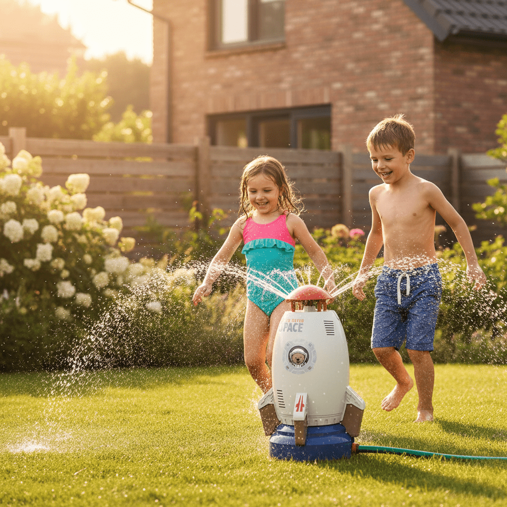 AQUASPIN – 360° Rotating Water Sprinkler Toy for Kids