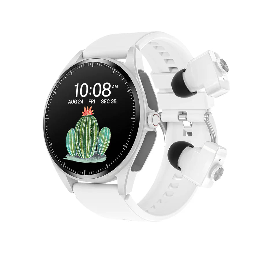 Smartwatch W/ Built-In Earbuds