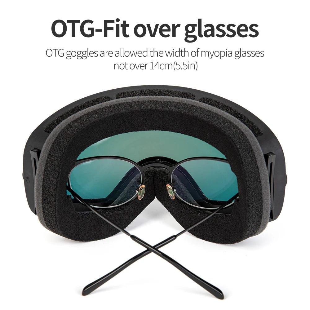 ARCTICSPHERE – UV400 Anti-Fog Double-Layer Ski Goggles with Wide-View Spherical Lens