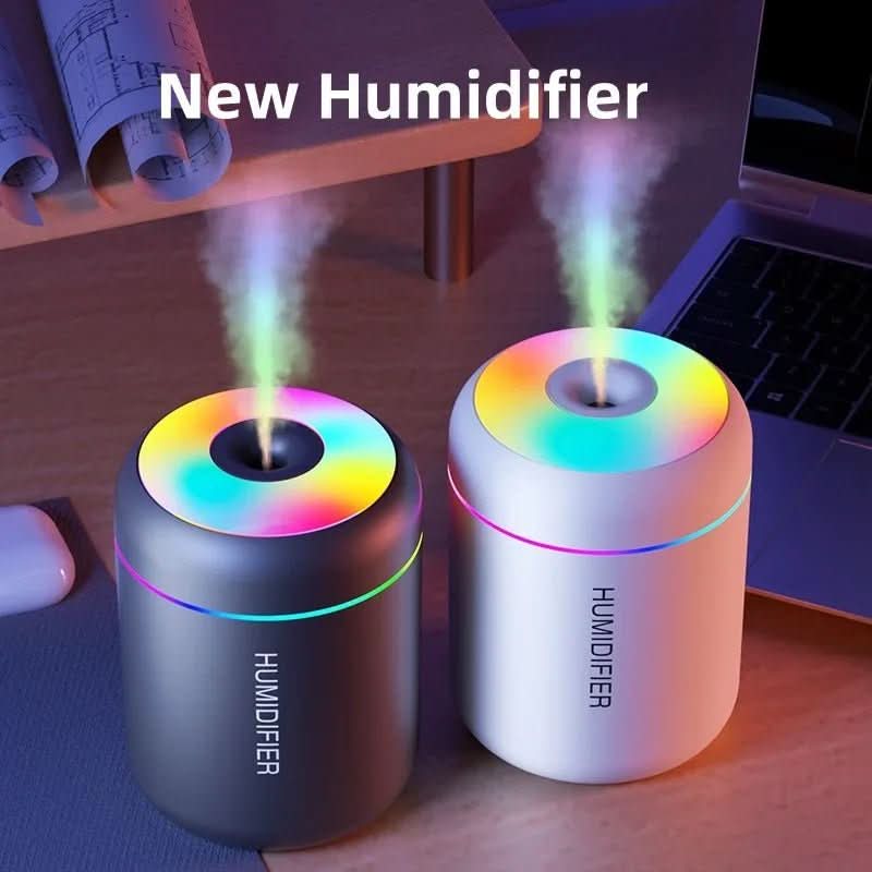 AromaMist Mini – 180ml USB Humidifier with LED Lighting