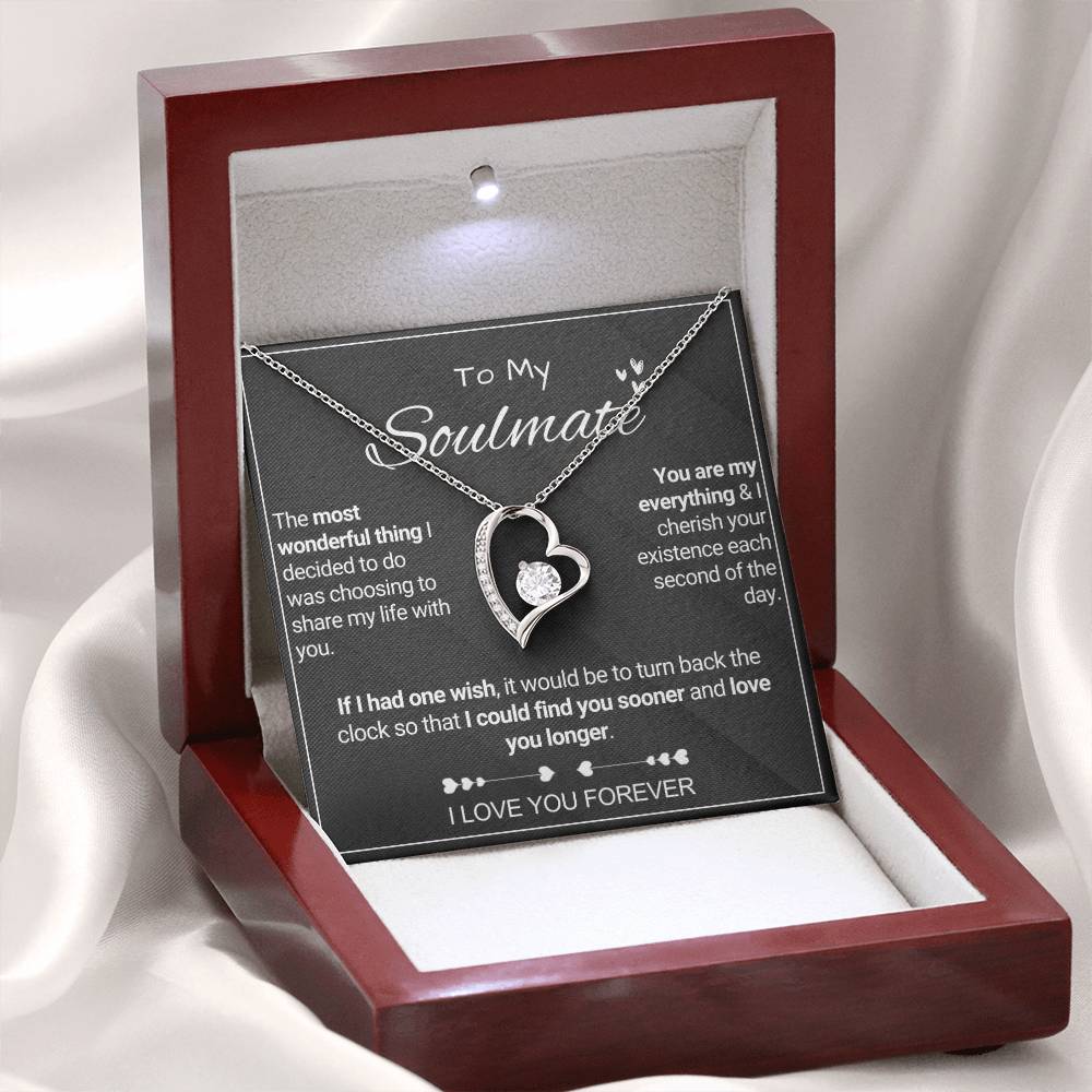 To My Soulmate - Share My Life - Forever Love Necklace