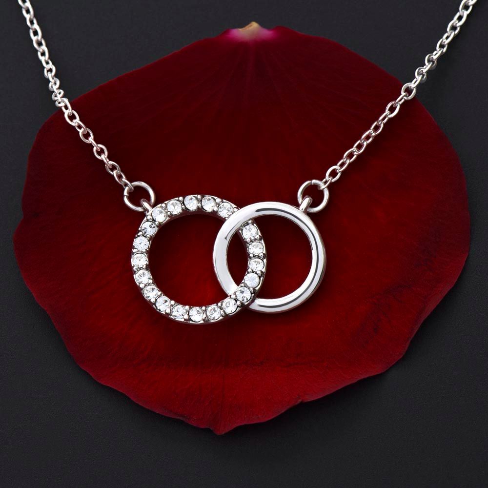 To My Soulmate - Strong As A Rock - Interlocked Rings - Dark Card