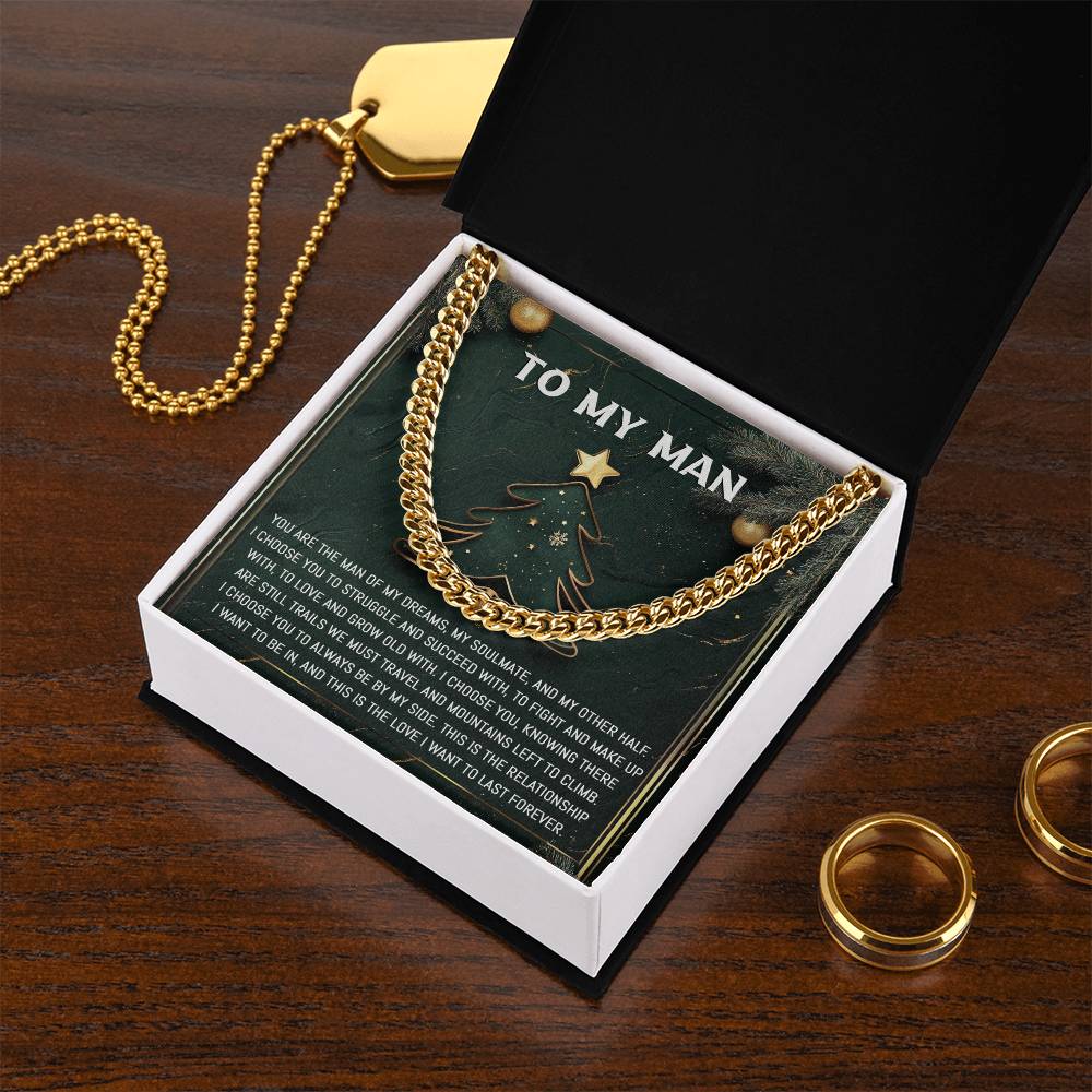 My Man - My Soulmate - Cuban Chain Link Necklace