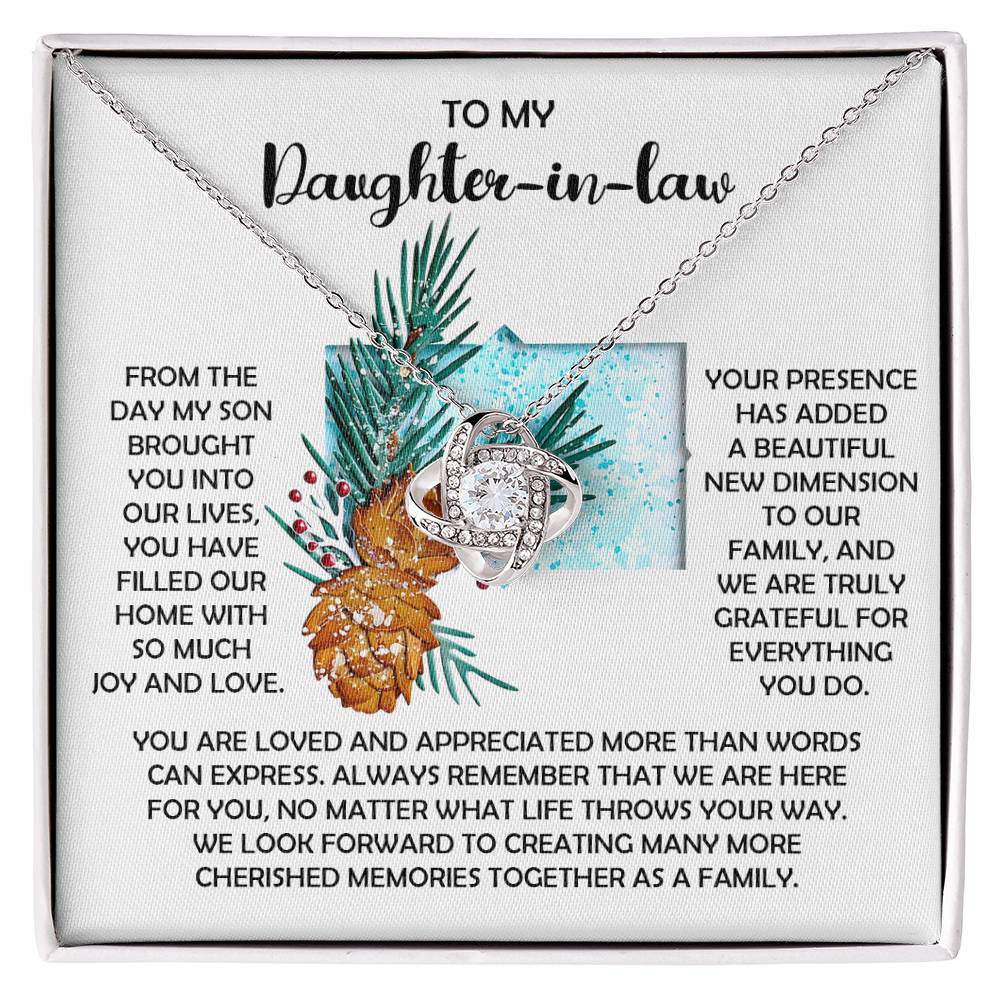 Daughter-in-Law - Here For You - Love Knot Necklace