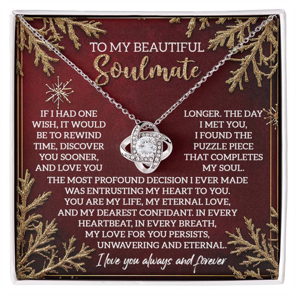 Soulmate - Rewind Time - Love Knot Necklace