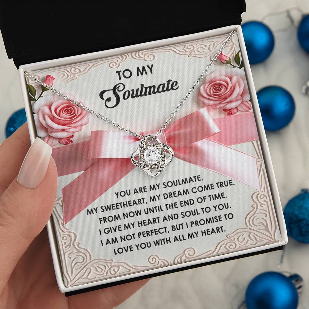 Soulmate - Heart And Soul - Love Knot Necklace