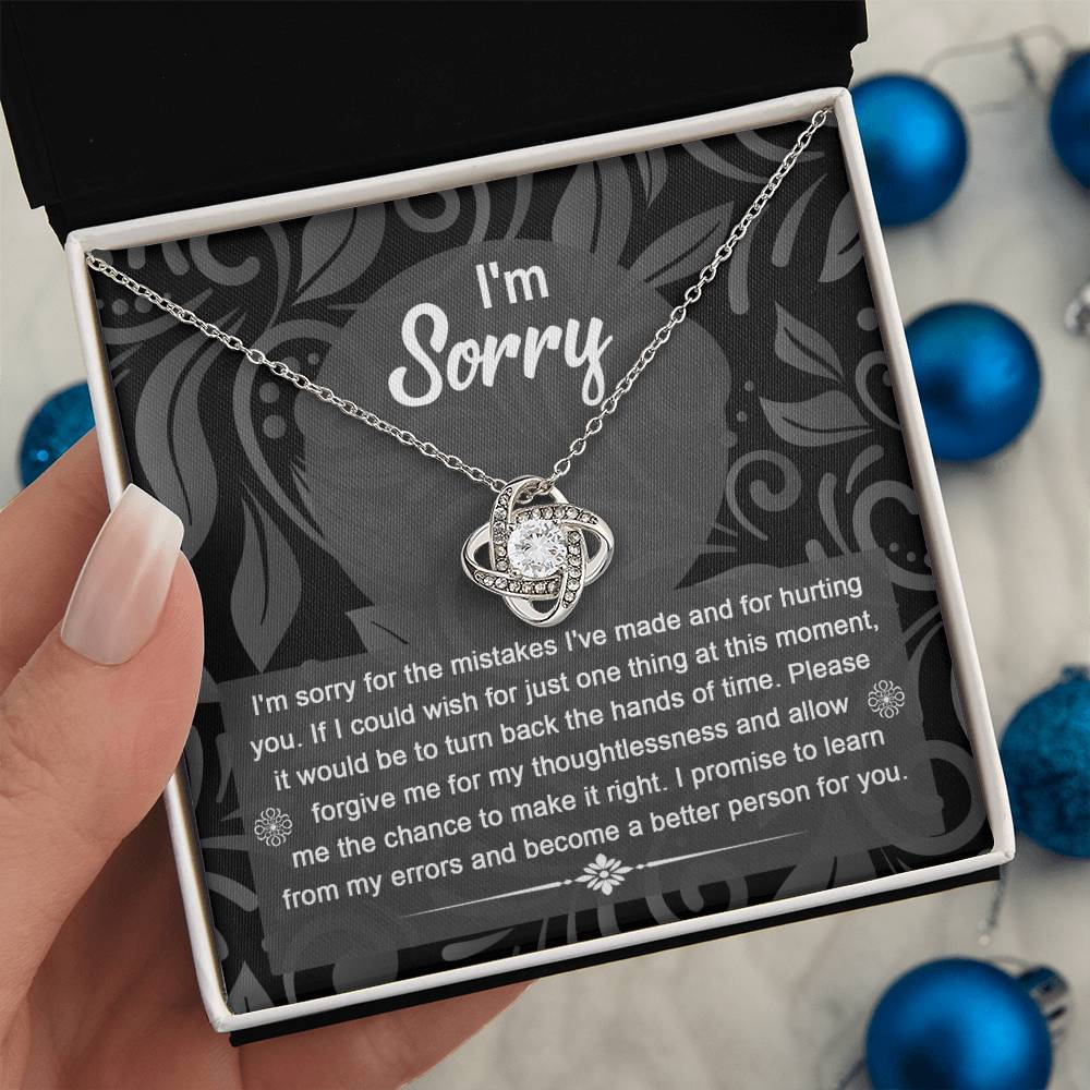 Sorry - Just One Thing - Love Knot Necklace