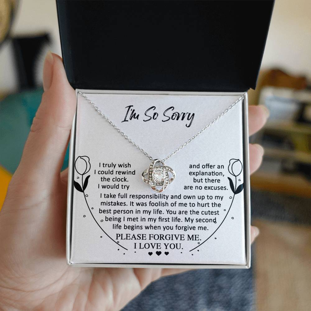 Sorry - My First Life - Love Knot Necklace