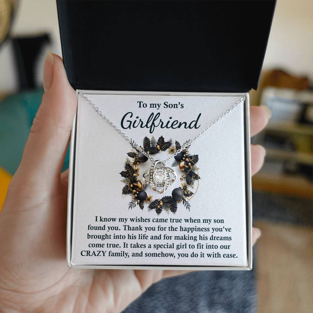 Son's Girlfriend - Found You - Love Knot Necklace