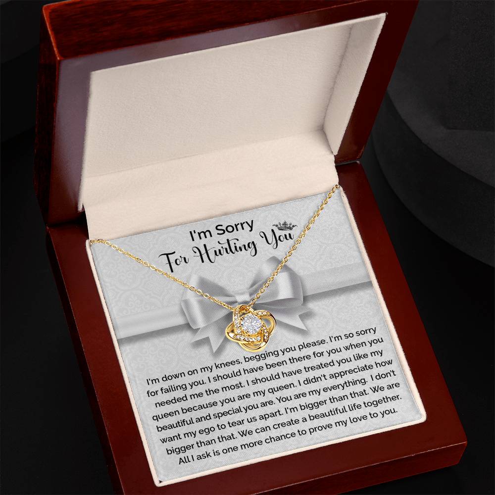 Sorry - My Queen - Love Knot Necklace