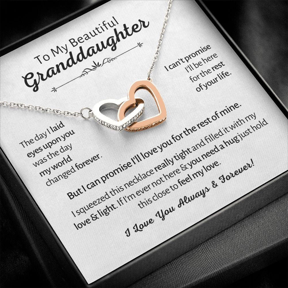 My Beautiful Granddaughter - Love & Light - Interlocking Hearts 3