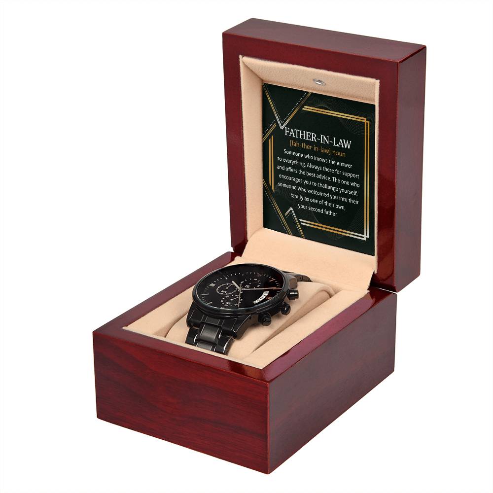 Father-in-Law - Challenge Yourself - Metal Chronograph Watch