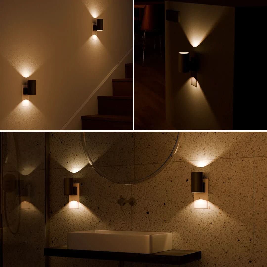 Aurora LED Night Lamp – Intelligent Dimmable Light for Restful Nights