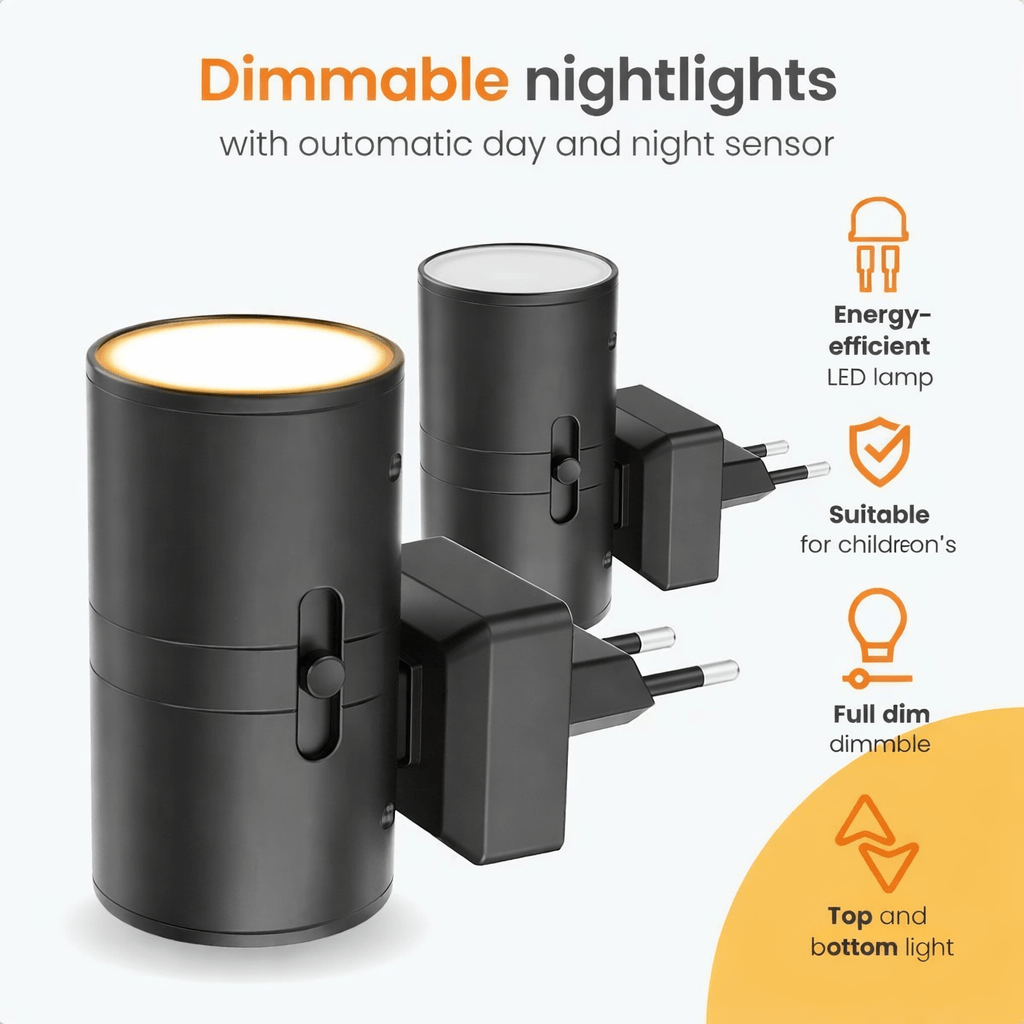 Aurora LED Night Lamp – Intelligent Dimmable Light for Restful Nights