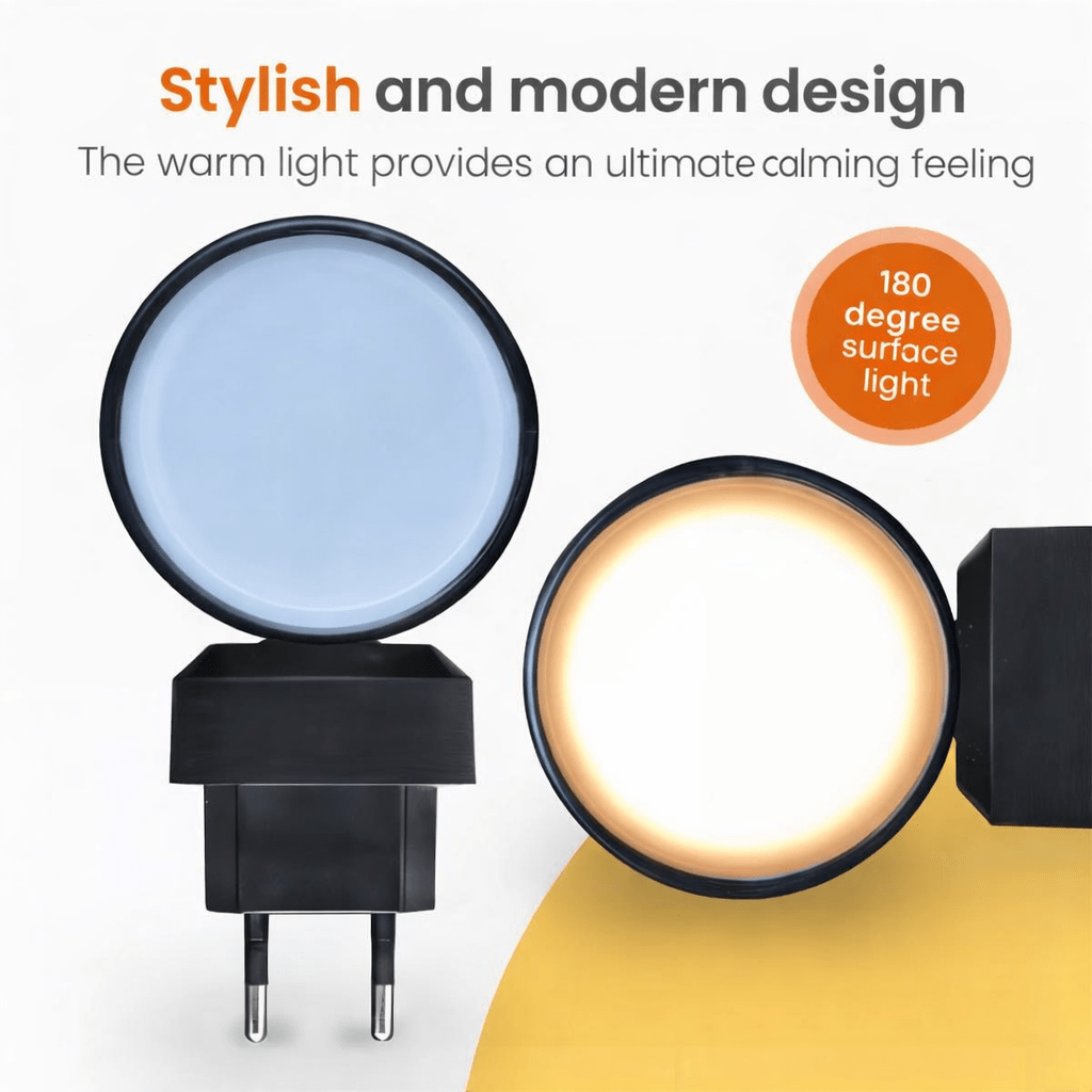 Aurora LED Night Lamp – Intelligent Dimmable Light for Restful Nights