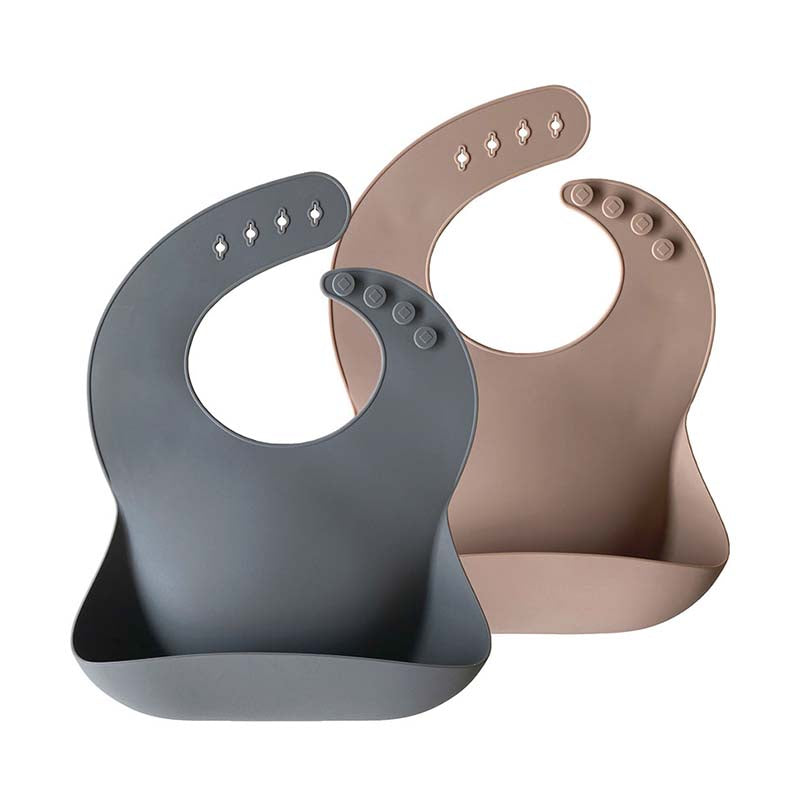 Silicone Baby Bib - 2 Pack