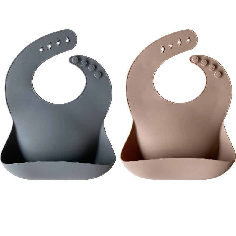 Silicone Baby Bib - 2 Pack