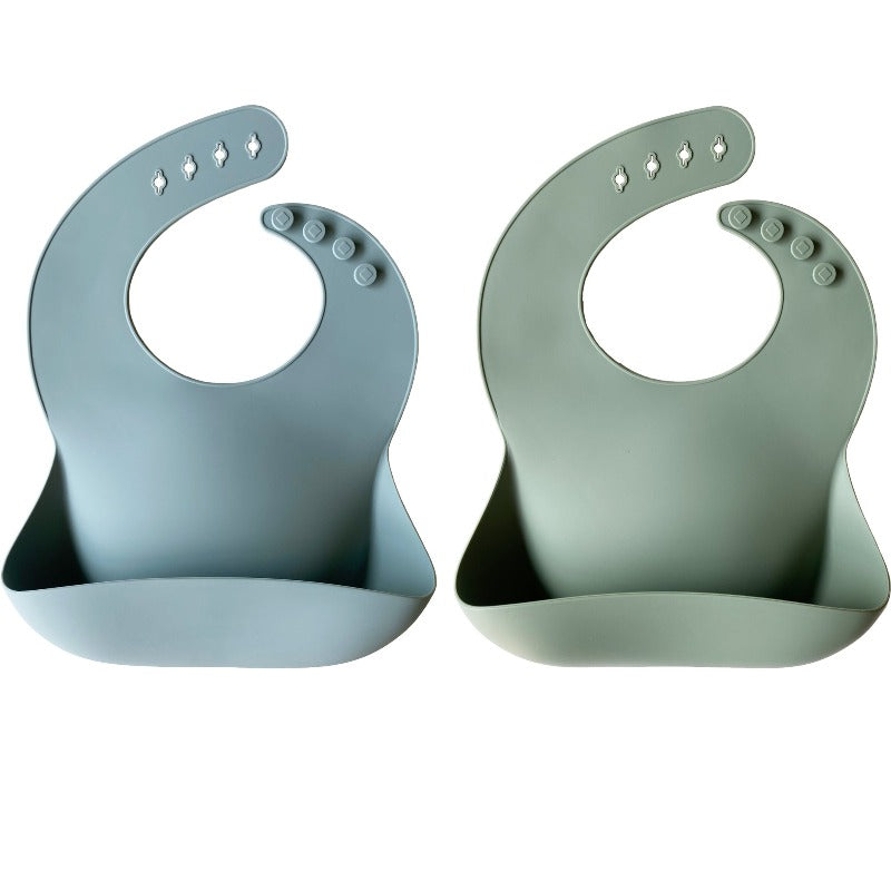 Silicone Baby Bib - 2 Pack