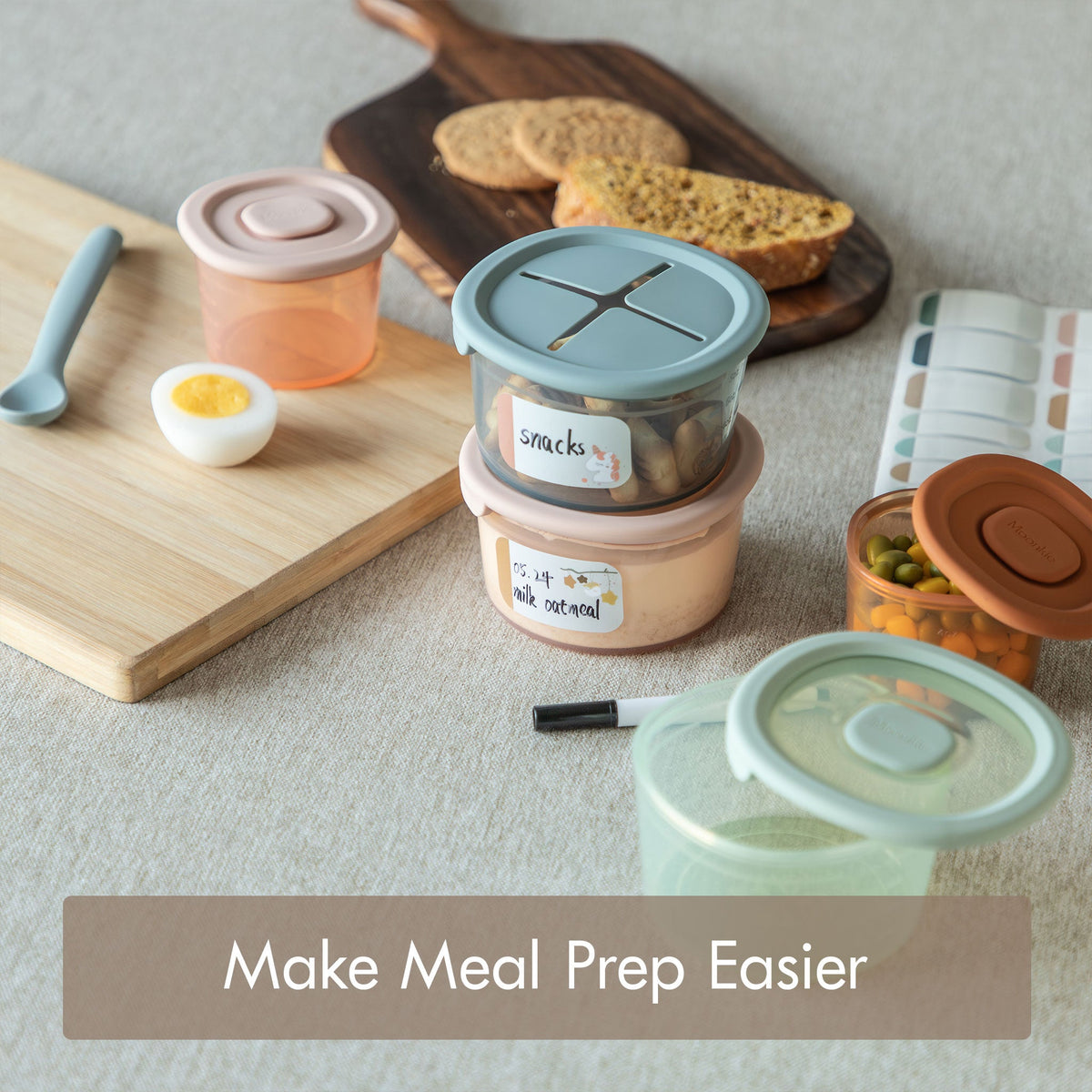 Flash Sale: Silicone Baby Food Containers (12 Pack)