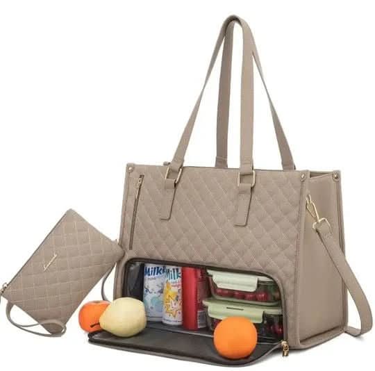 Bagsball 2-in-1 – Stylish Tote Bag with Insulated Lunch Compartment