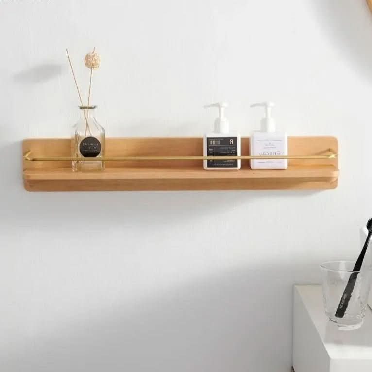 BAMBOORA – Bamboo Wall-Mounted Coat Rack with Shelf for Smart Storage