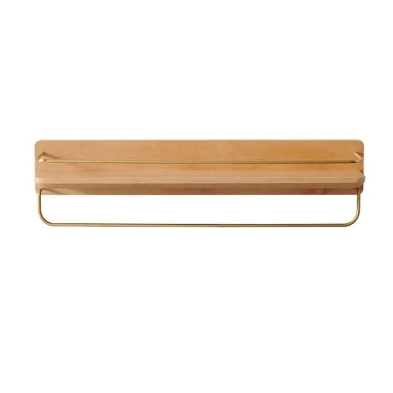 BAMBOORA – Bamboo Wall-Mounted Coat Rack with Shelf for Smart Storage