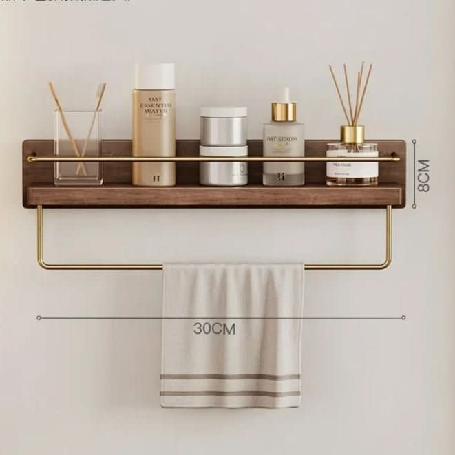 BAMBOORA – Bamboo Wall-Mounted Coat Rack with Shelf for Smart Storage