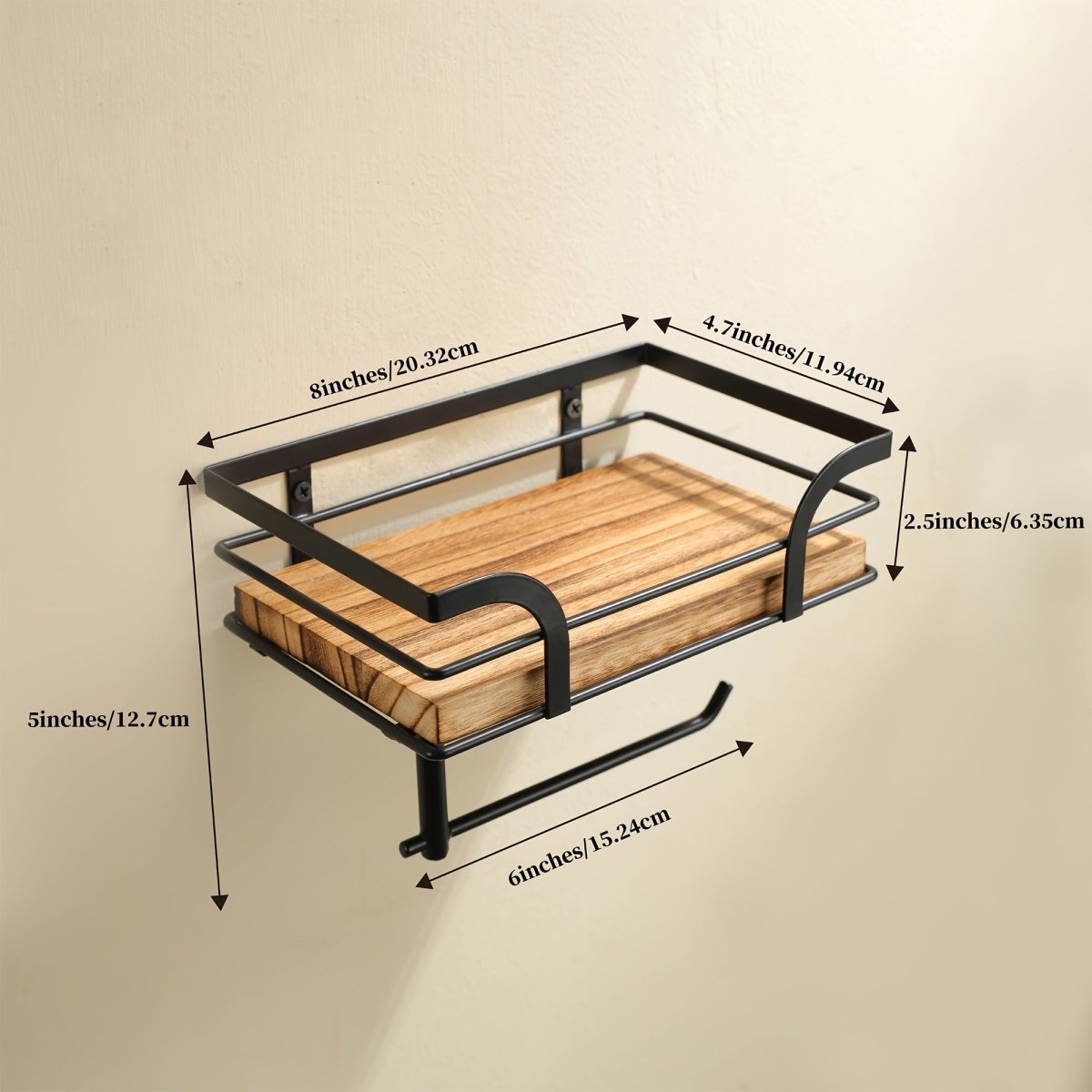 BATHFORGE – Wrought Iron Decorative Wall Rack for Towels and Bath Accessories