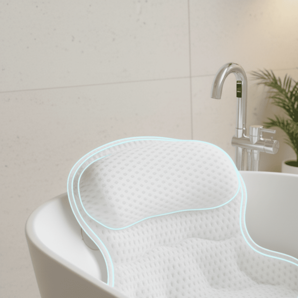 BATHORA – 4D Ergonomic Bath Cushion with Neck & Back Support