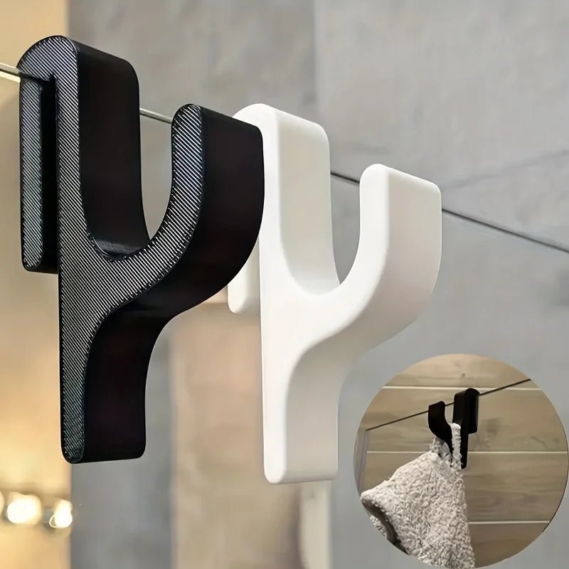 BATHVITRA – Elegant Glass Shower Hook for Stylish Bathroom Organization