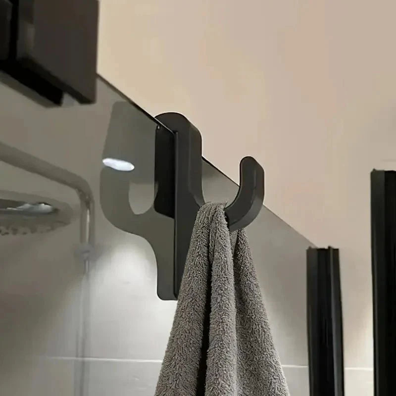 BATHVITRA – Elegant Glass Shower Hook for Stylish Bathroom Organization