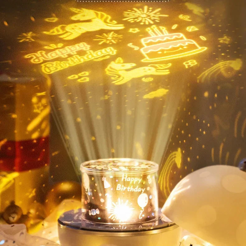 Relaxing Night Light with Galaxy Pattern