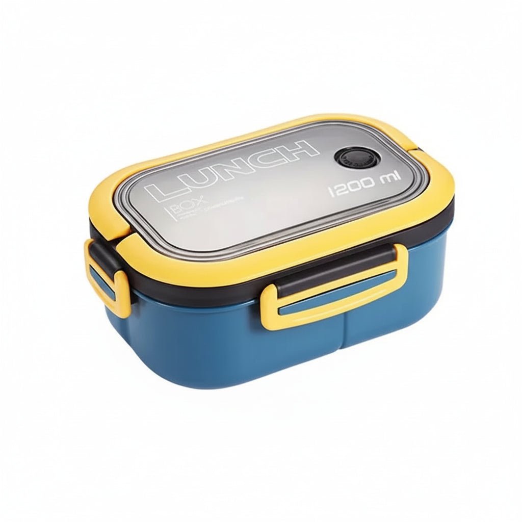 BENTOLEVEL – Double-Tier Bento Lunch Box with Cutlery for Organized Meals
