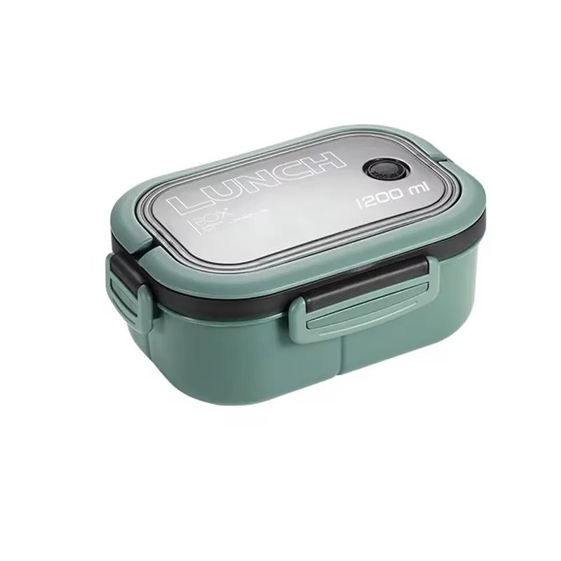 BENTOLEVEL – Double-Tier Bento Lunch Box with Cutlery for Organized Meals