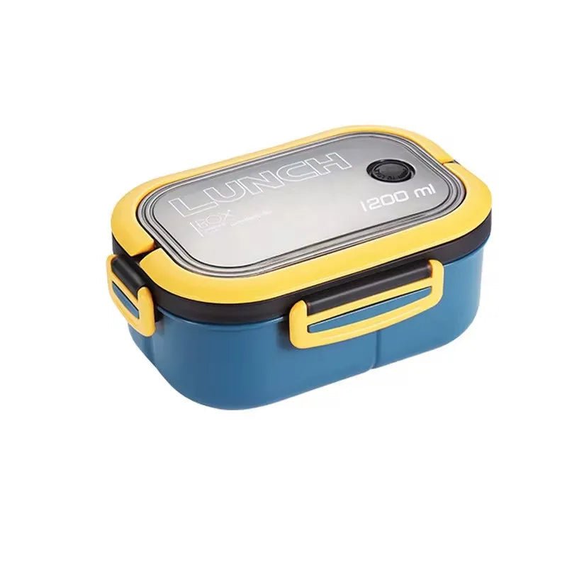 BENTOLEVEL – Double-Tier Bento Lunch Box with Cutlery for Organized Meals