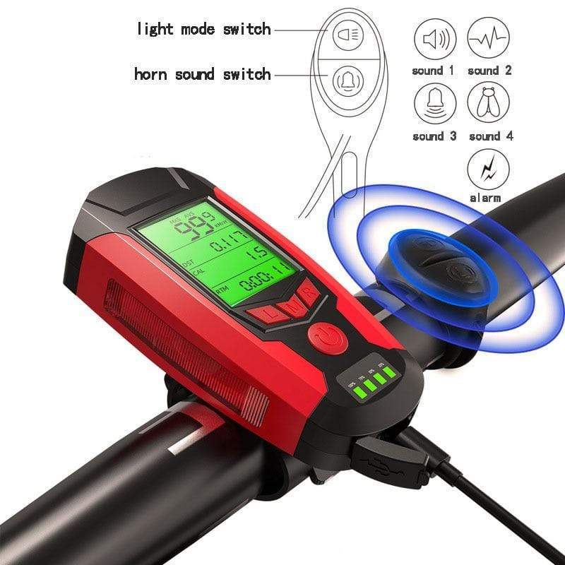 3 in 1 USB Cycling Flashlight