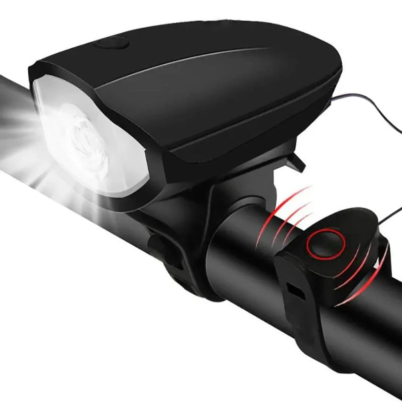 BIKEALERT – Rechargeable 3-in-1 LED Bicycle Light & Horn for Smart Cycling Safety