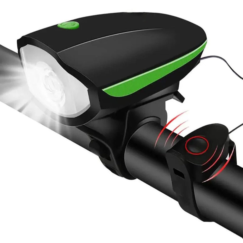 BIKEALERT – Rechargeable 3-in-1 LED Bicycle Light & Horn for Smart Cycling Safety