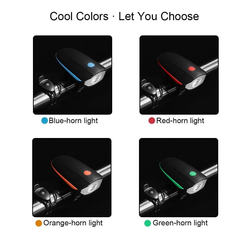 BIKEALERT – Rechargeable 3-in-1 LED Bicycle Light & Horn for Smart Cycling Safety