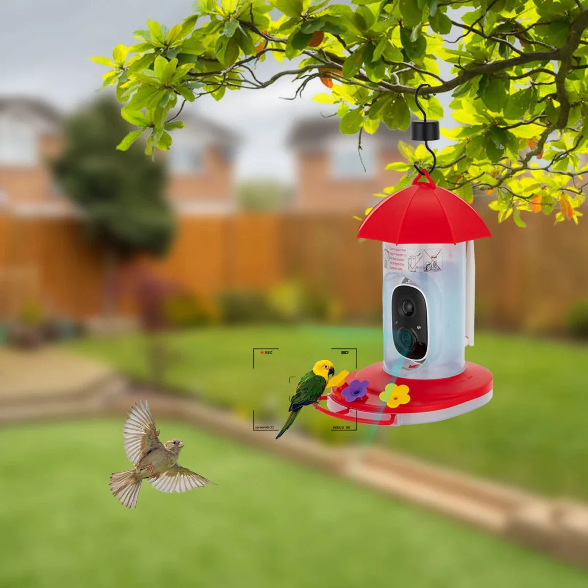 BIRDSCOPE – Smart Bird Feeder with 1080P Camera for Wide Outdoor Coverage