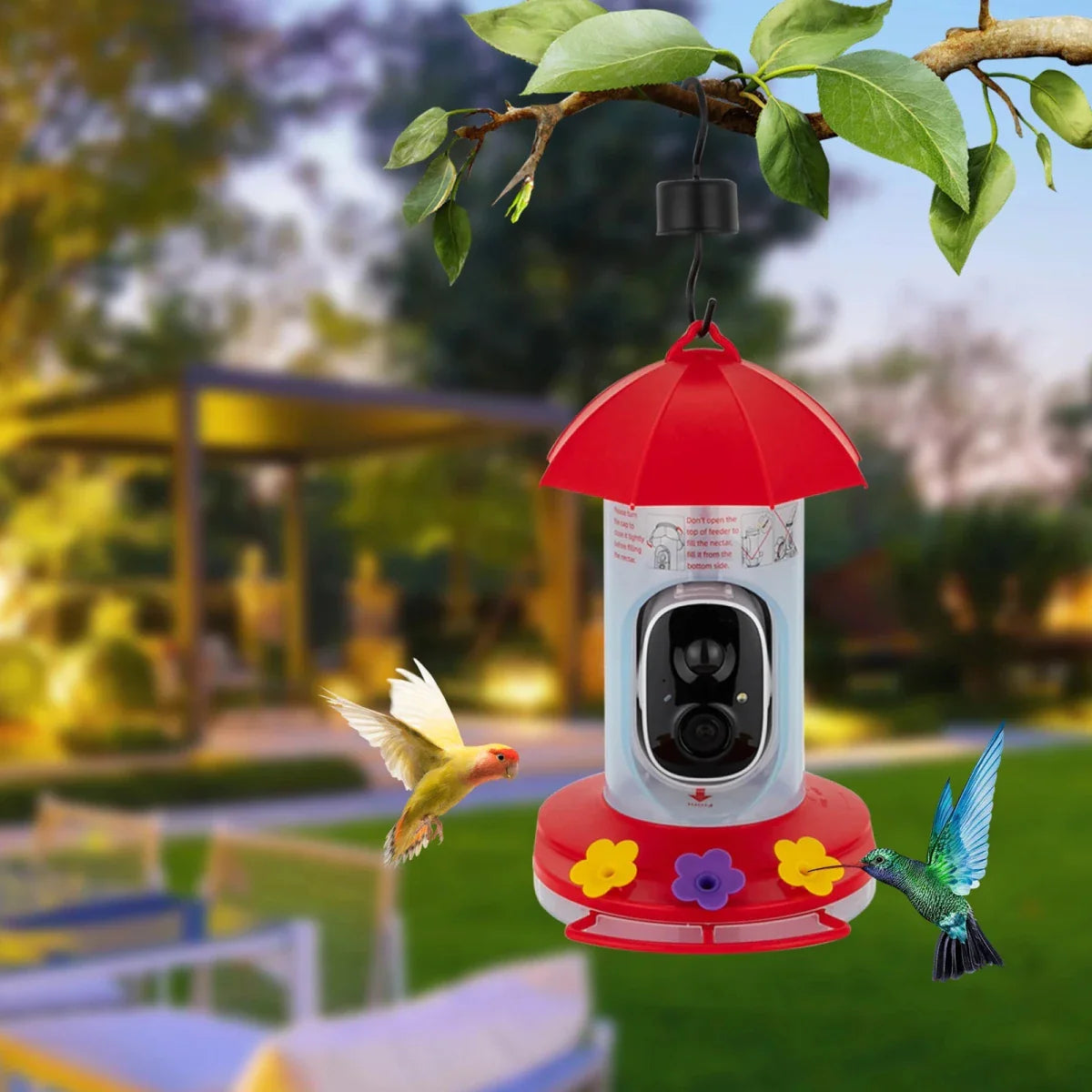 BIRDSCOPE – Smart Bird Feeder with 1080P Camera for Wide Outdoor Coverage