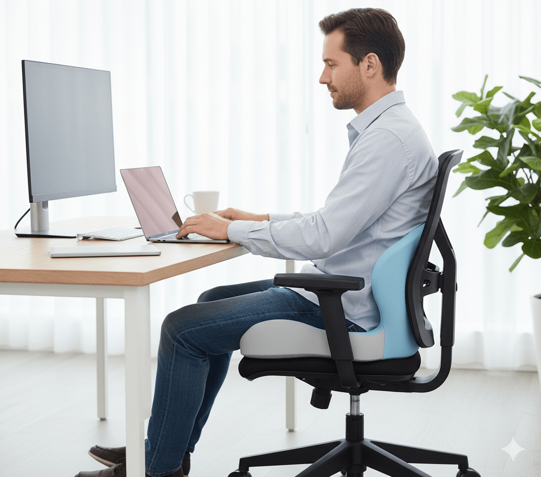 BODYFORM PAD – Ergonomic Memory Foam Seat Cushion for Everyday Comfort