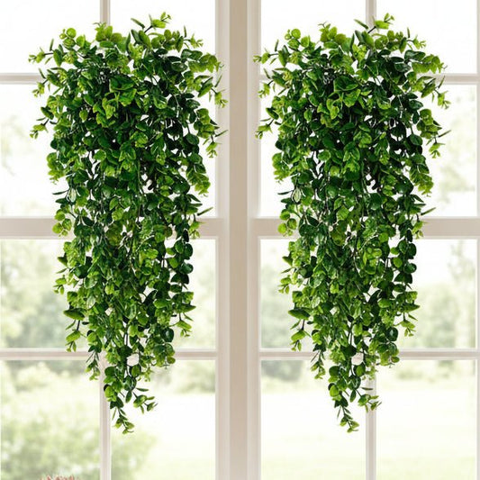 BOTANILUX – Faux Eucalyptus Hanging Greenery UV Resistant Home Decor