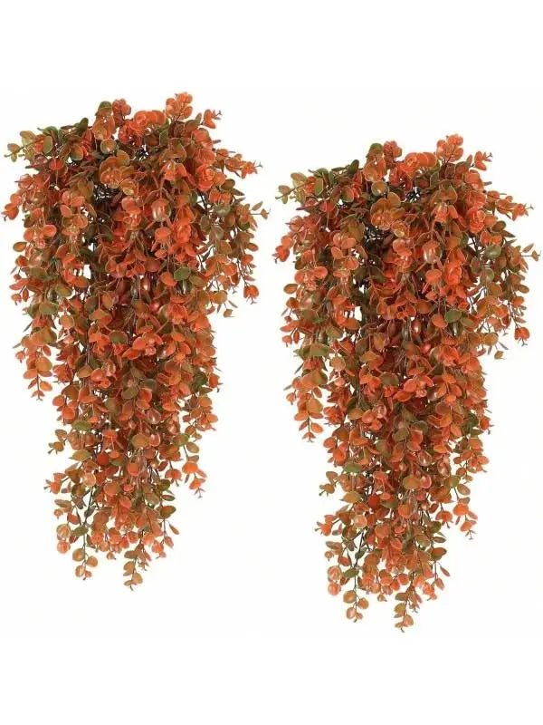 BOTANILUX – Faux Eucalyptus Hanging Greenery UV Resistant Home Decor