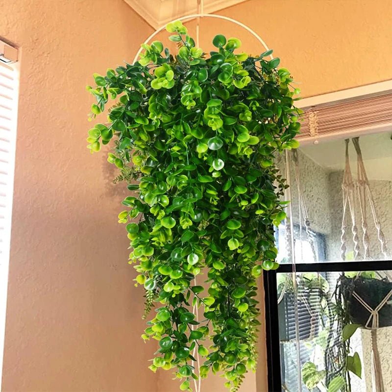 BOTANILUX – Faux Eucalyptus Hanging Greenery UV Resistant Home Decor