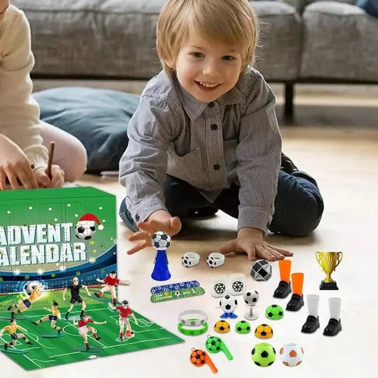 BoxCalendar – Advent calendar for children with a football stadium to build yourself