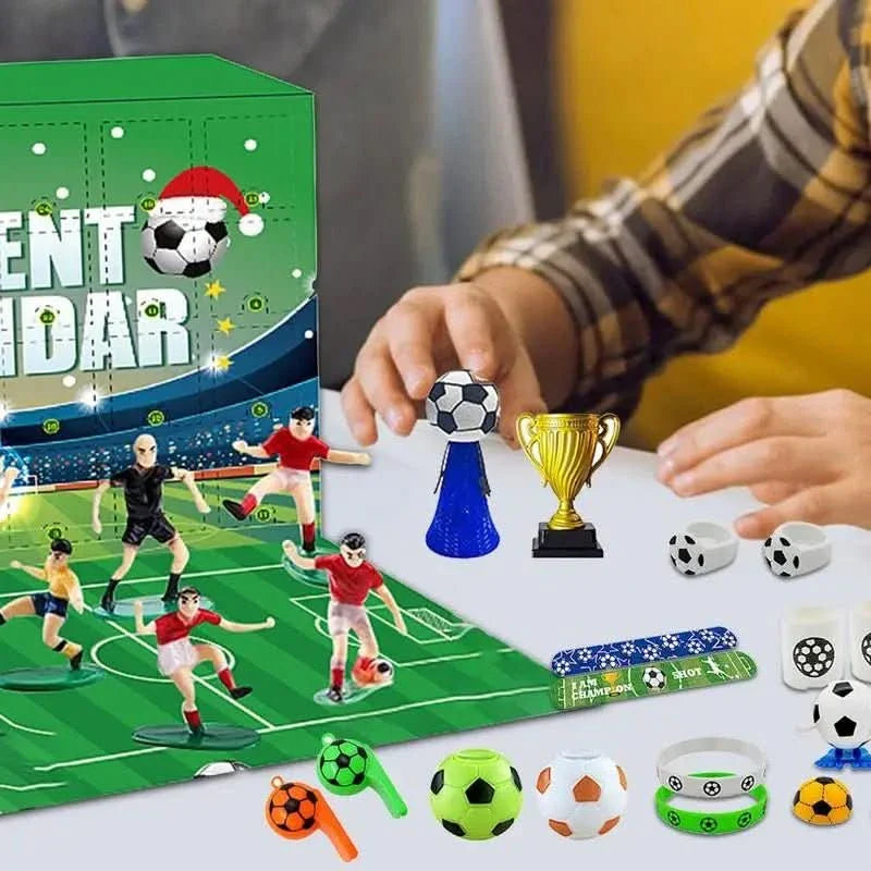 BoxCalendar – Advent calendar for children with a football stadium to build yourself