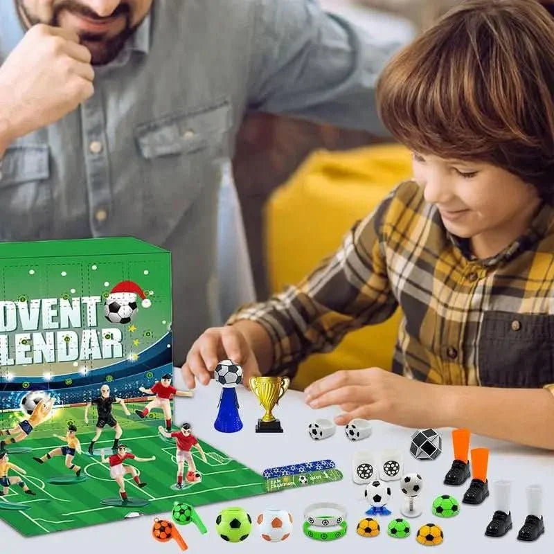 BoxCalendar – Advent calendar for children with a football stadium to build yourself